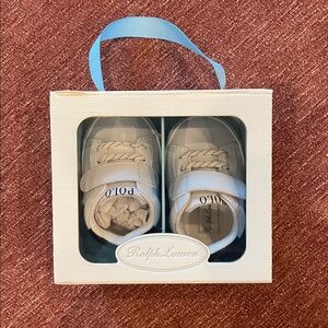 Ralph Lauren White Baby Sneakers size 1